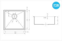 Zenuno 450u Stainless Steel Sink